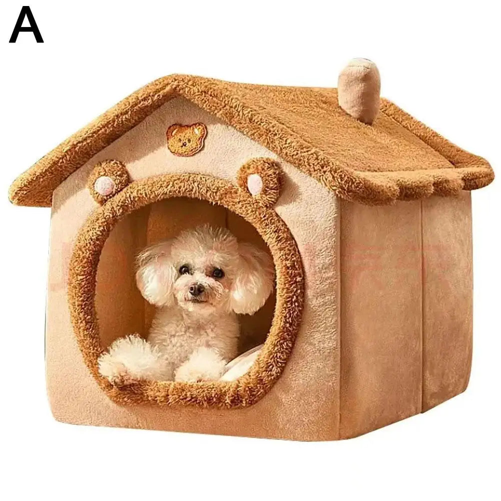 ARLIO™ Cozy Cave - Anti-Anxiety Pet House Bed for Dogs & Cats
